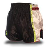 Black and Green Single Panel Stars Muay Thai Shorts