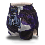 Blue Camo Single Panel Stars Muay Thai Shorts
