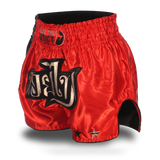 Red and Black Single Panel Stars Muay Thai Shorts